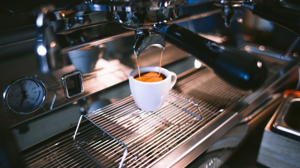 Espressomachine met display en instellingen